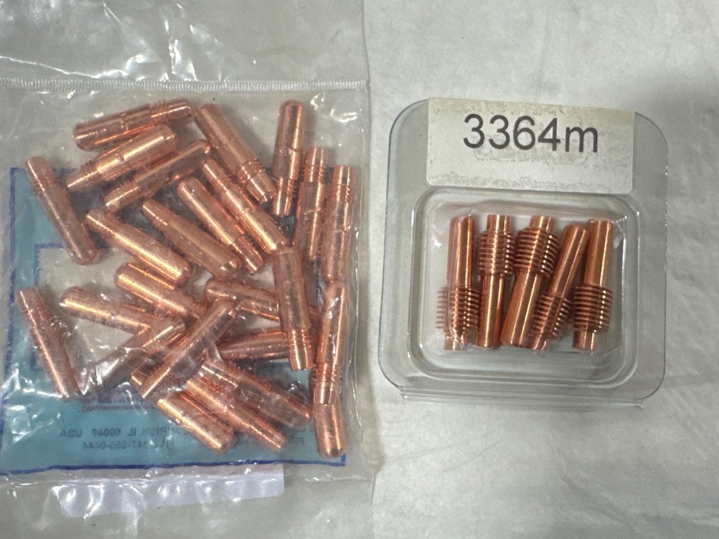 (25)Thermacut Extended Electrode and (3) Contact Tip CM Taper-Lock