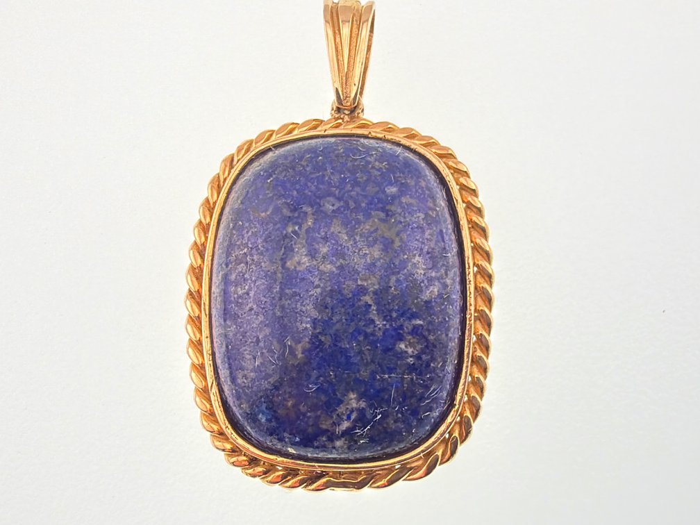 14kt lapis pendant