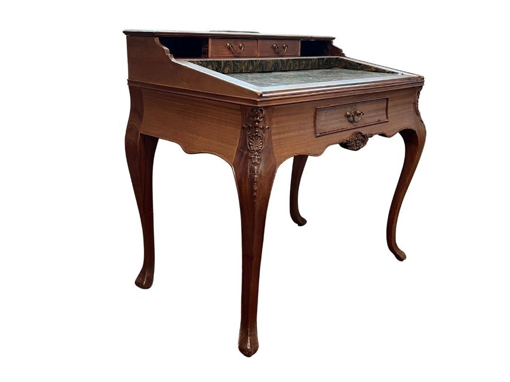 Walnut French style desk; GR