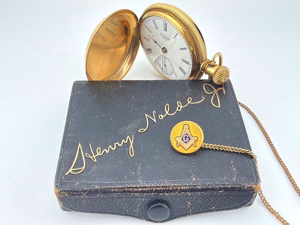Nolde family 14kt American Waltham pocket watch