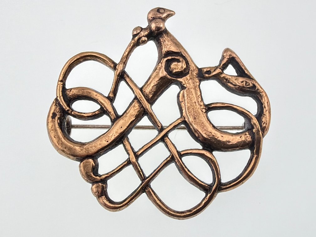 David Andersen bronze Nordic brooch