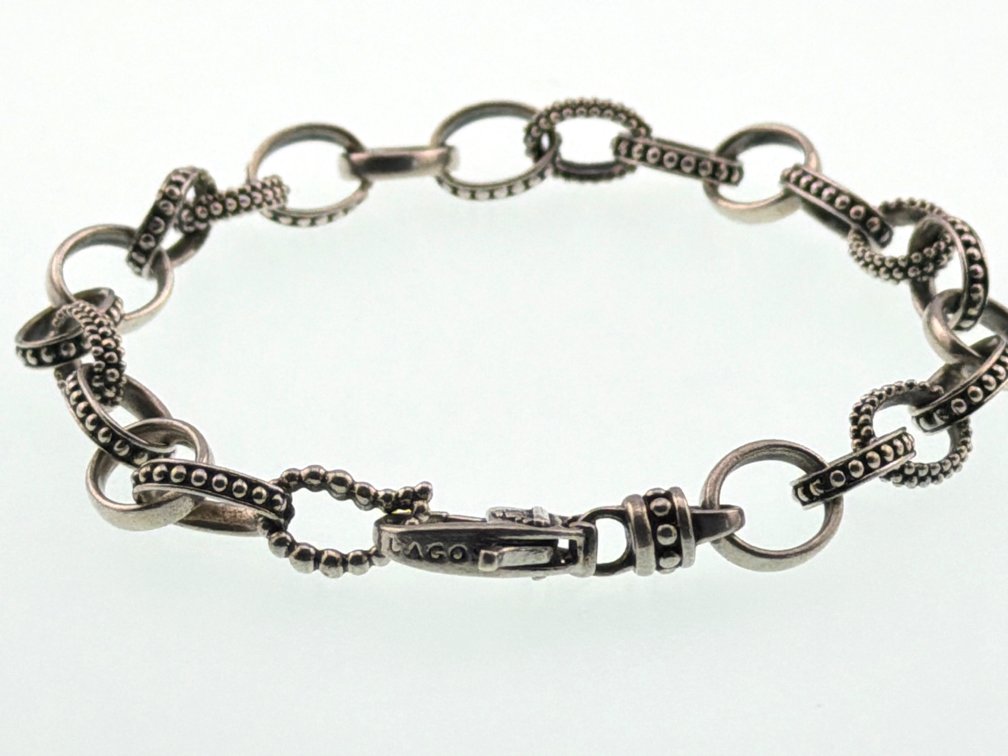 Lagos sterling link bracelet