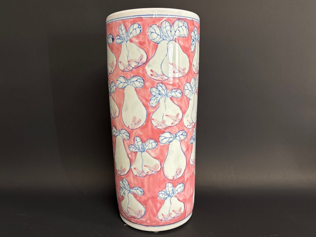 Pastel ceramic umbrella stand