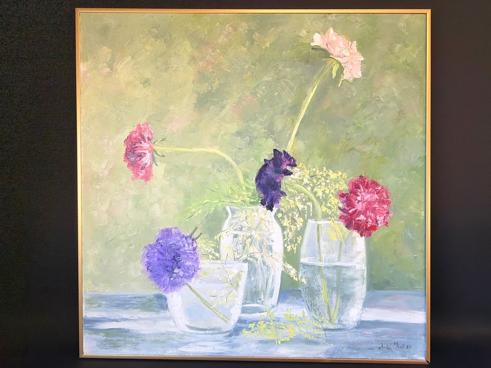 Anita Noe (Richmond, VA) signed poppy still life