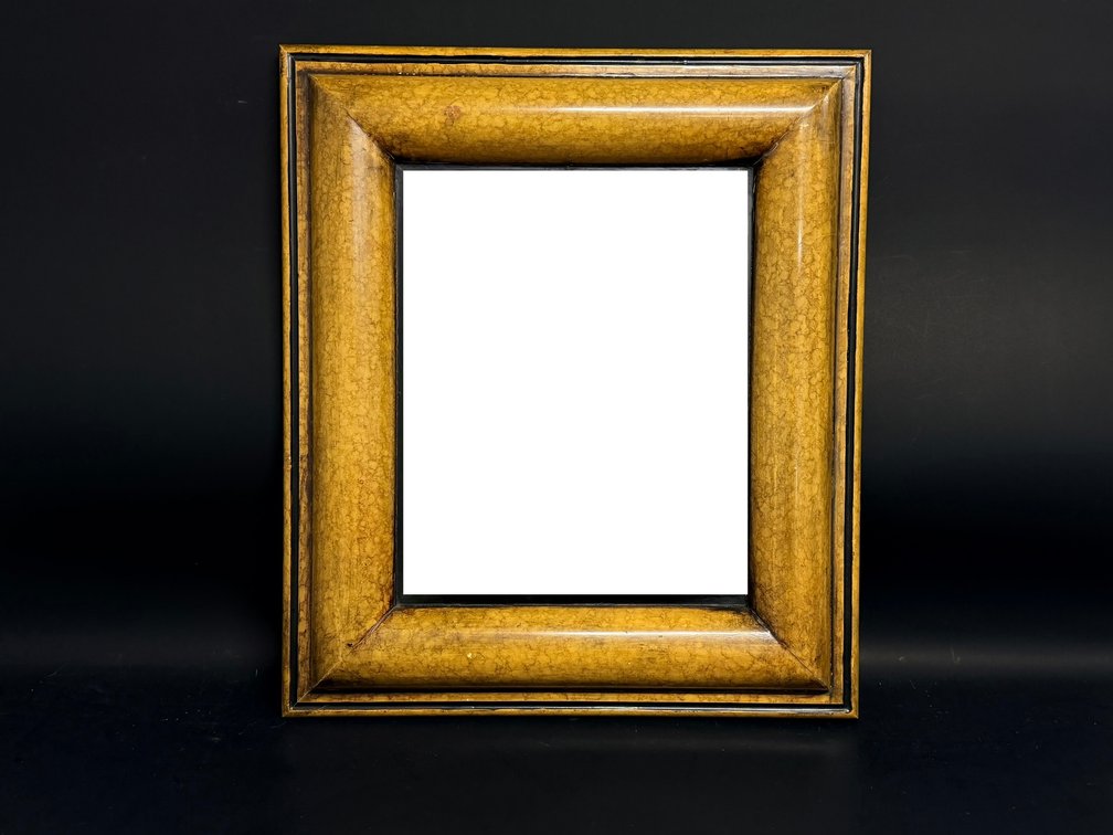 Faux finished framed mirror