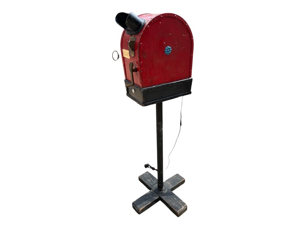 Vintage upright floor coin op machine by International Mutoscope Co.