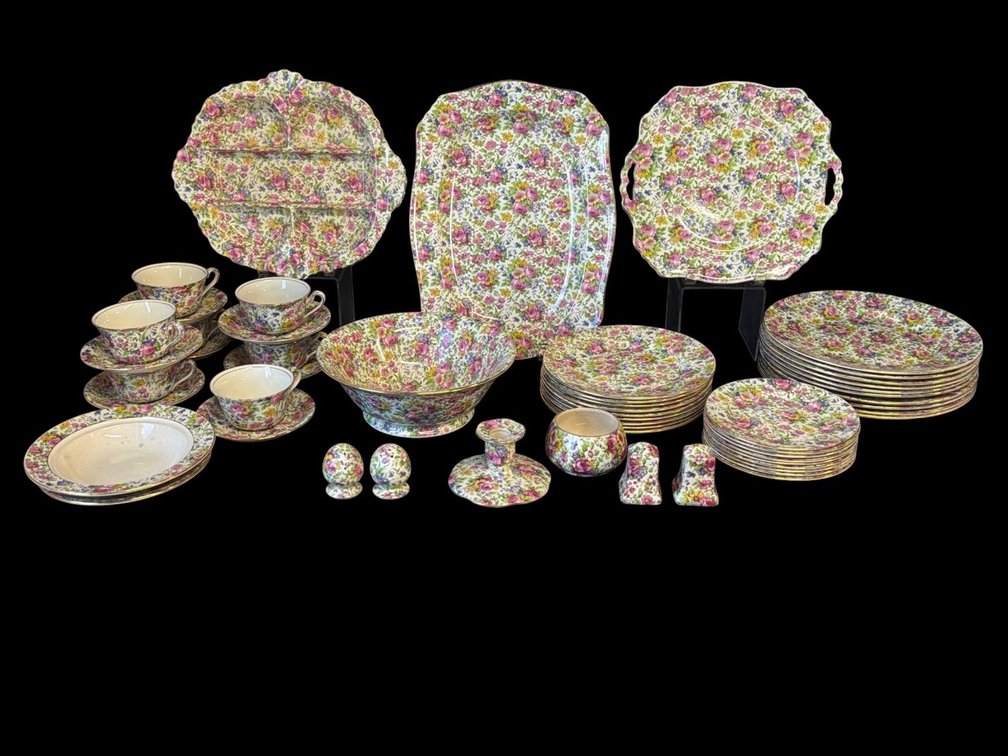 Large assortment of Royal Winton "Summertime" chintz china