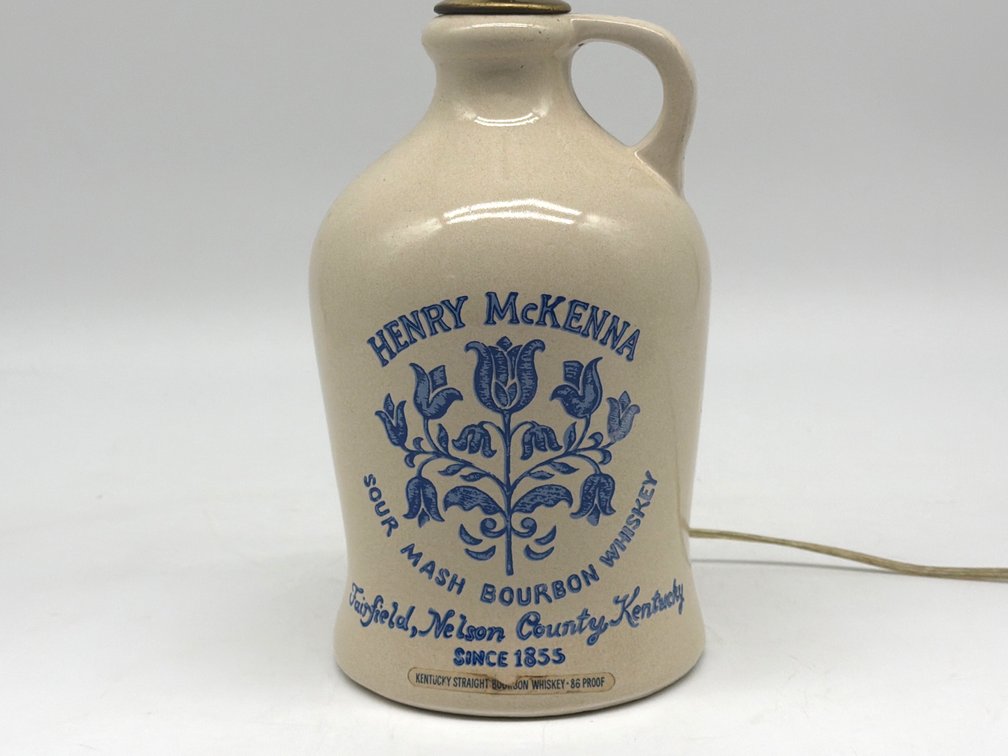 1975 Henry McKenna bourbon jug lamp