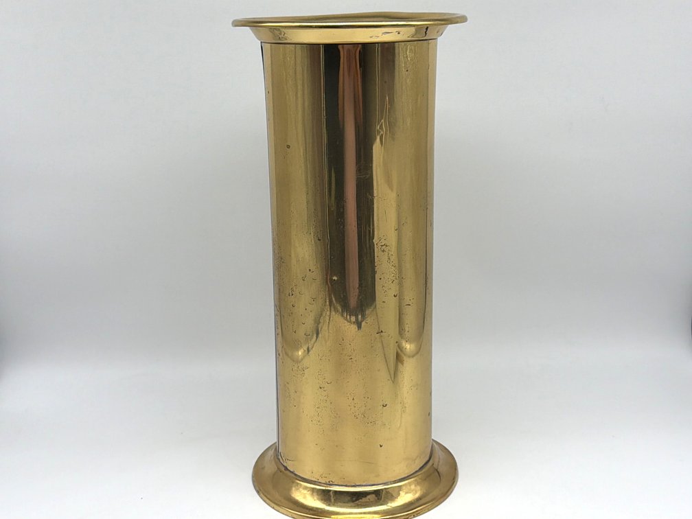 Vintage light weight brass umbrella stand