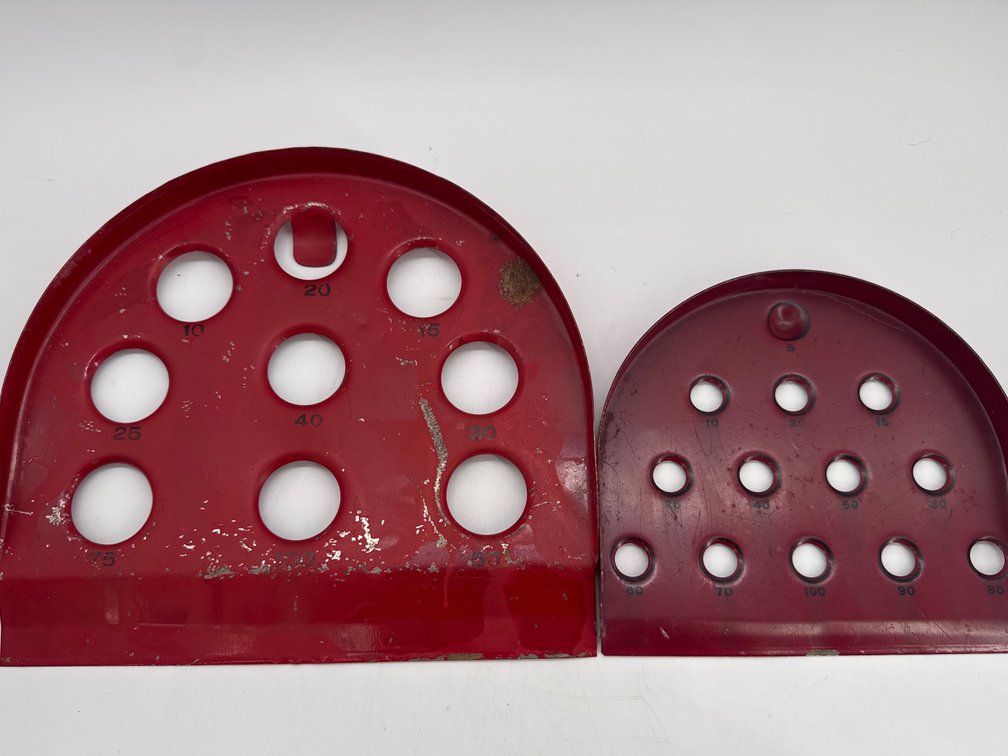 Vintage skee/skill ball trays