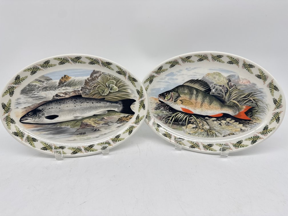 Portmeirion oval fish plates (2)