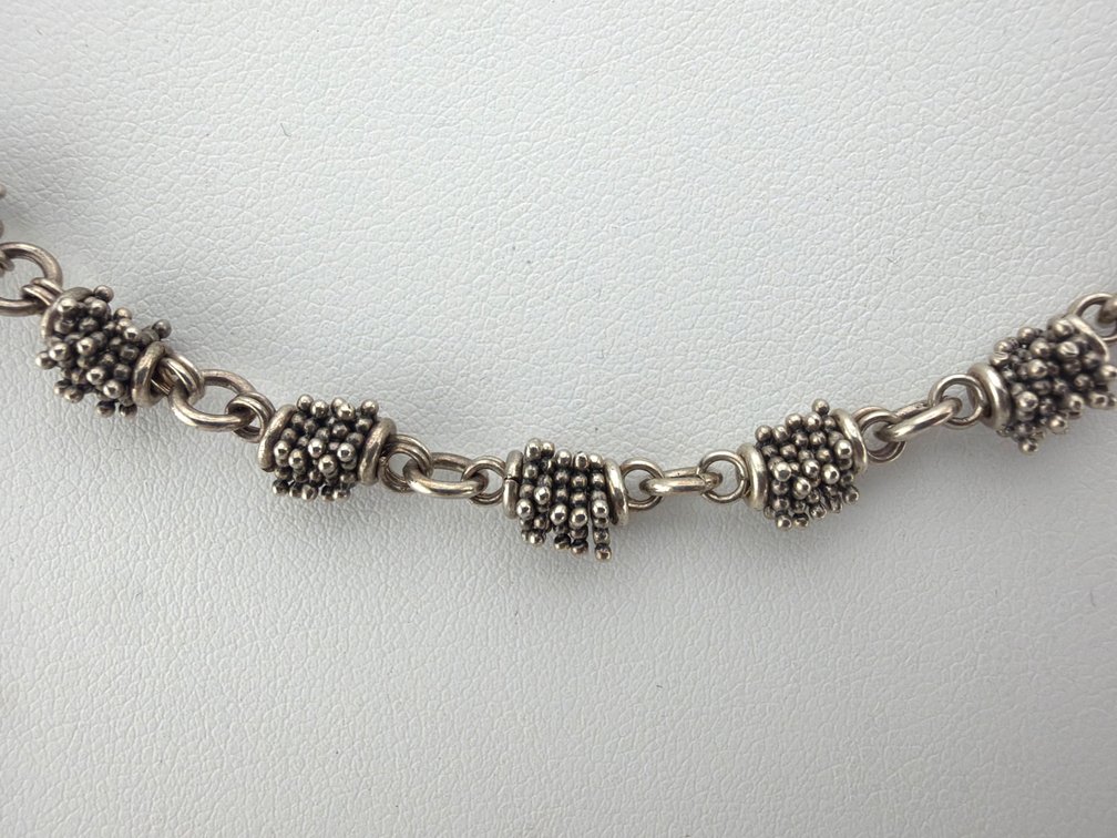 Michael Dawkins sterling pearl necklace and bracelet set