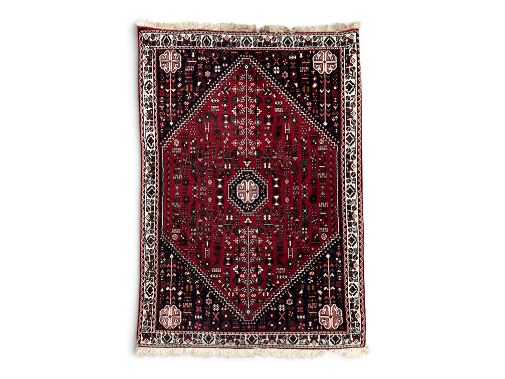 Persian wool tribal scatter rug; 41" x 59"