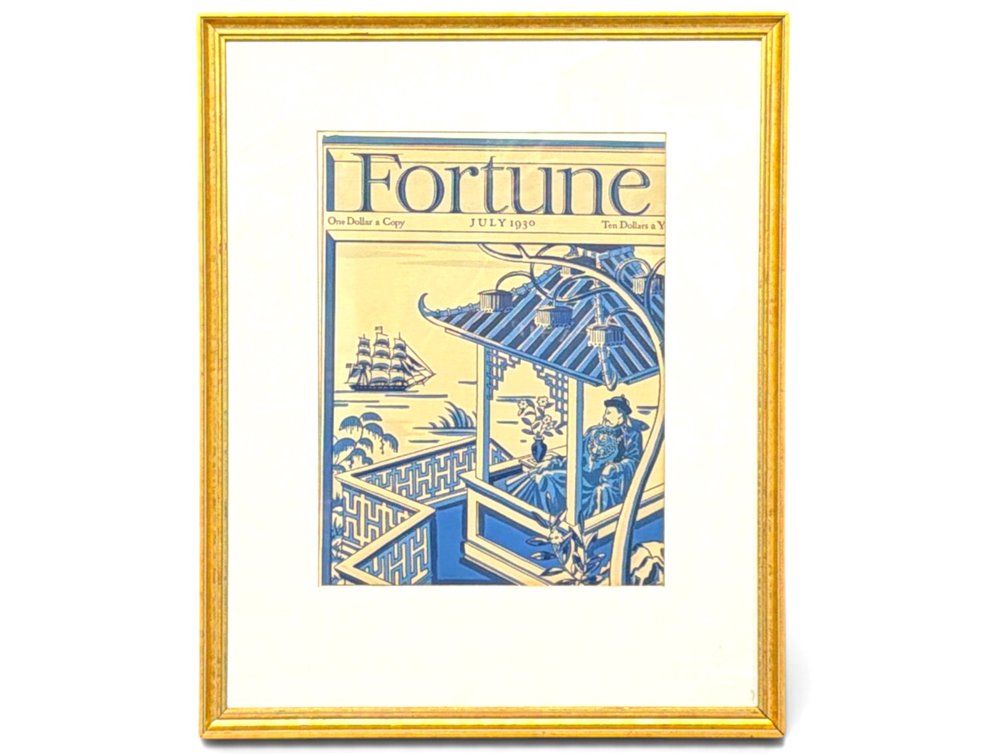 Framed 1930 Fortune magazine cover