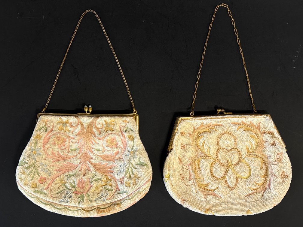 Antique French beaded purses (2)