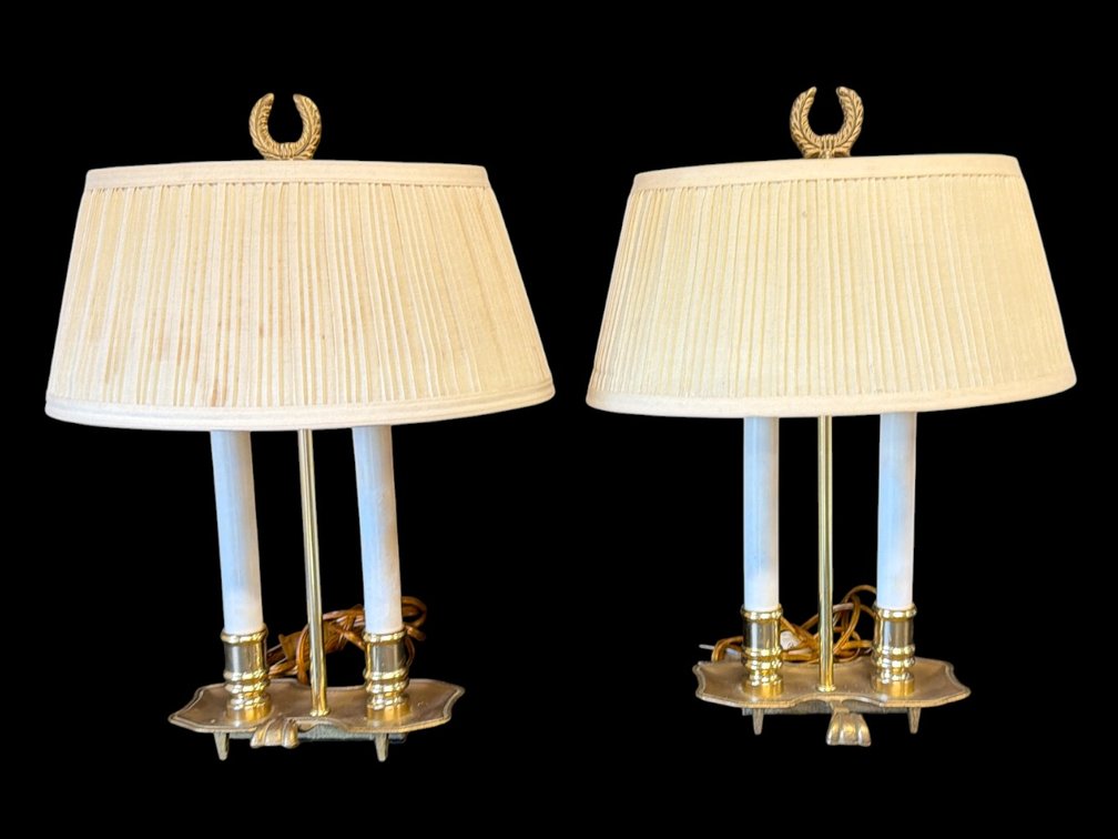 Pair of Bouillotte style lamps
