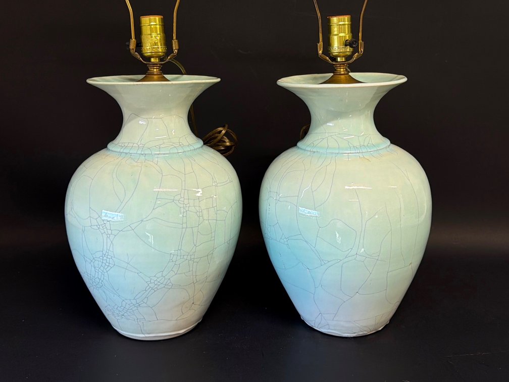 Pair of Walter Yovaish studio lamps