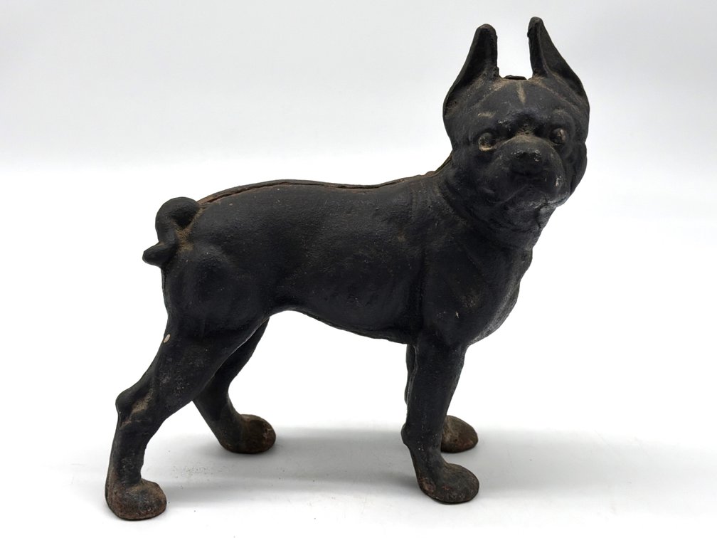Cast iron Boston Terrier door stop