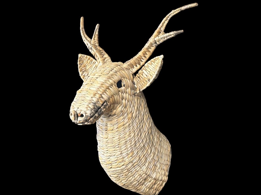 Rattan deer head