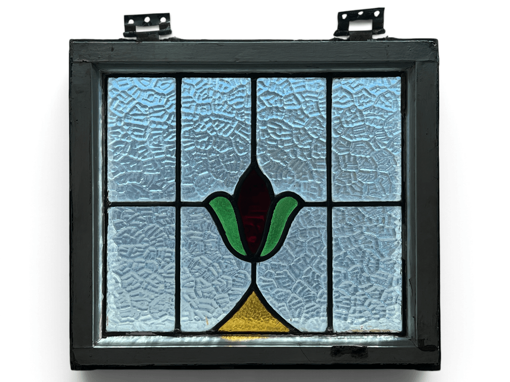 Stained glass window panel frame
