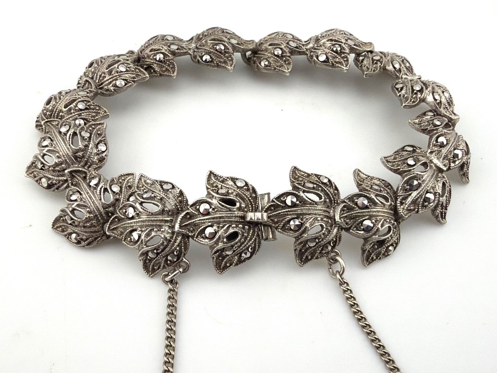 Vintage sterling German marcasite bracelet