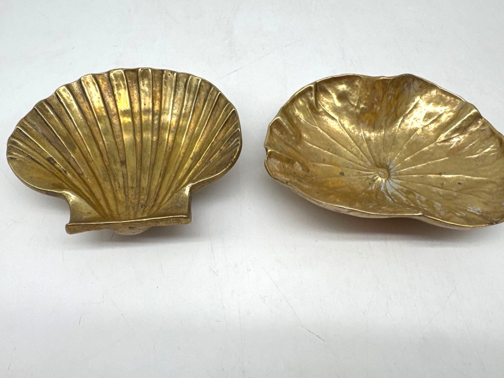 Brass dishes, one by VMC
