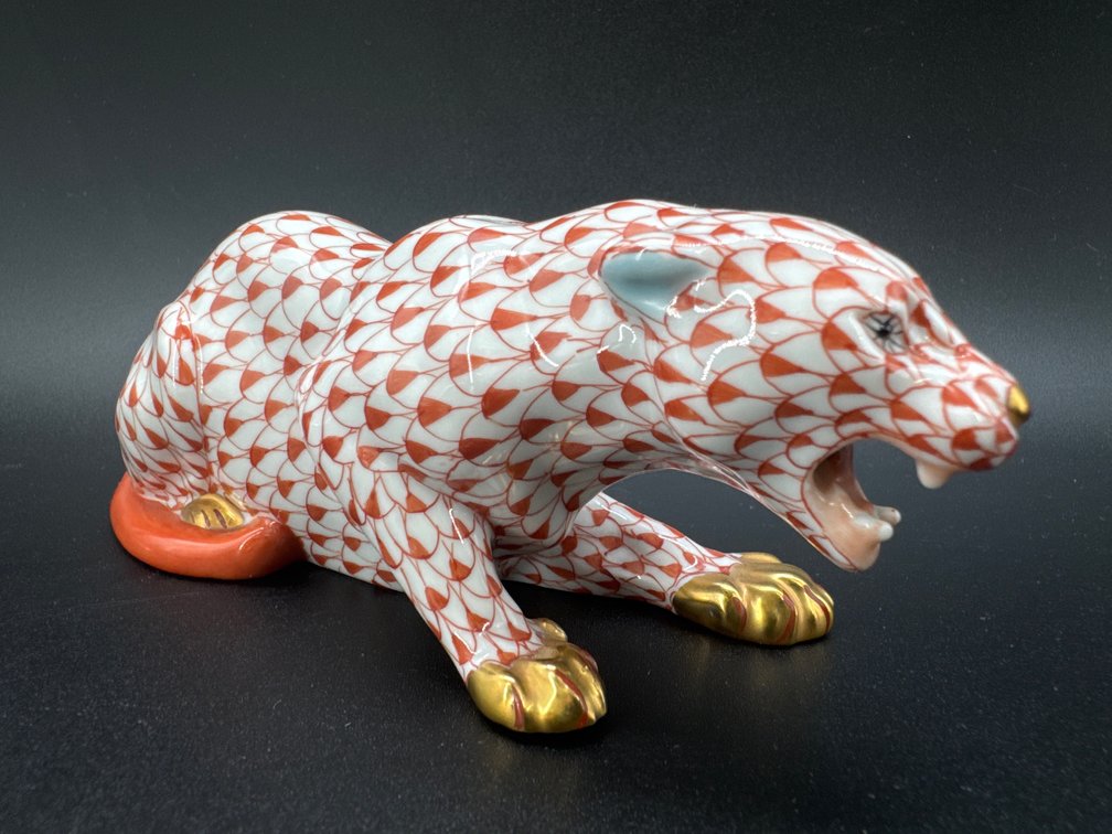 Herend panther figurine