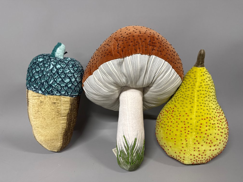 John Derian velvet pillows (3)