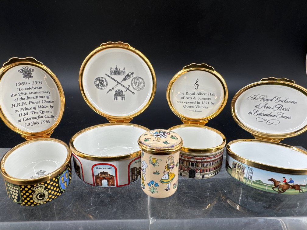 Halcyon enamel boxes