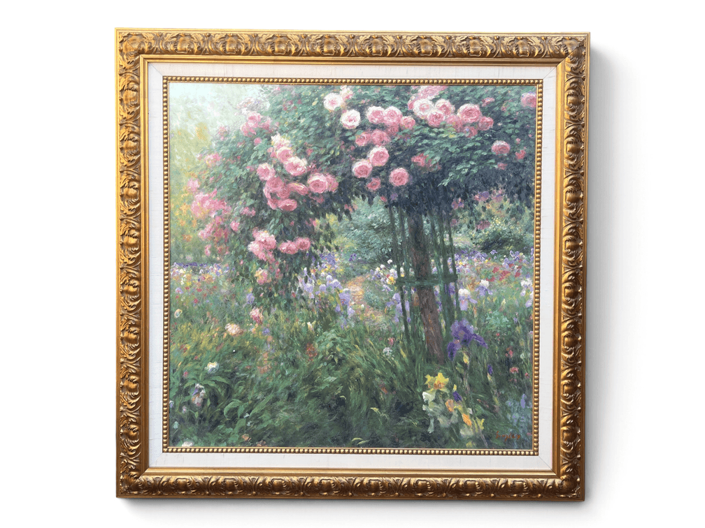 Large textured colored glicee signed Singley