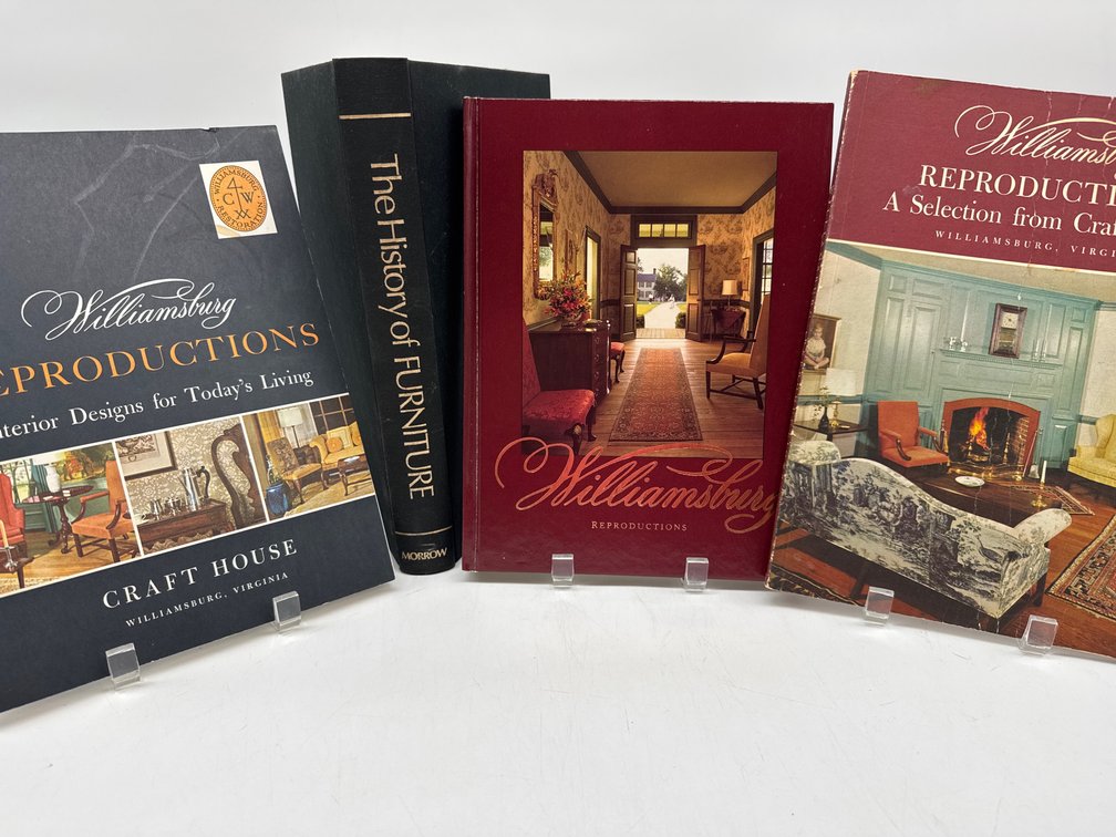 Colonial Williamsburg Reproduction books, book on furniture