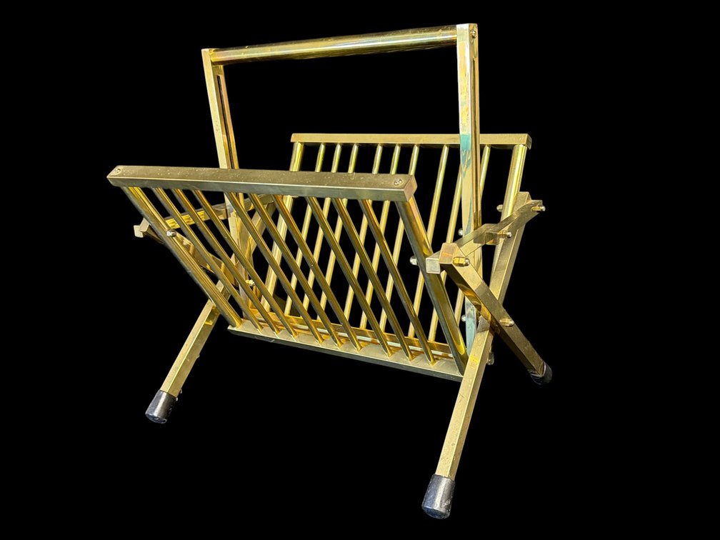 Brass magazine rack