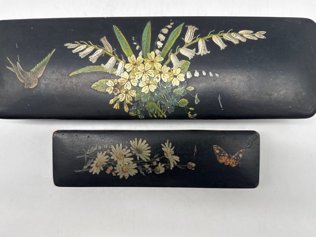 Victorian glove box, pencil box