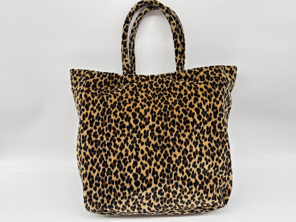 Leopard print small tote