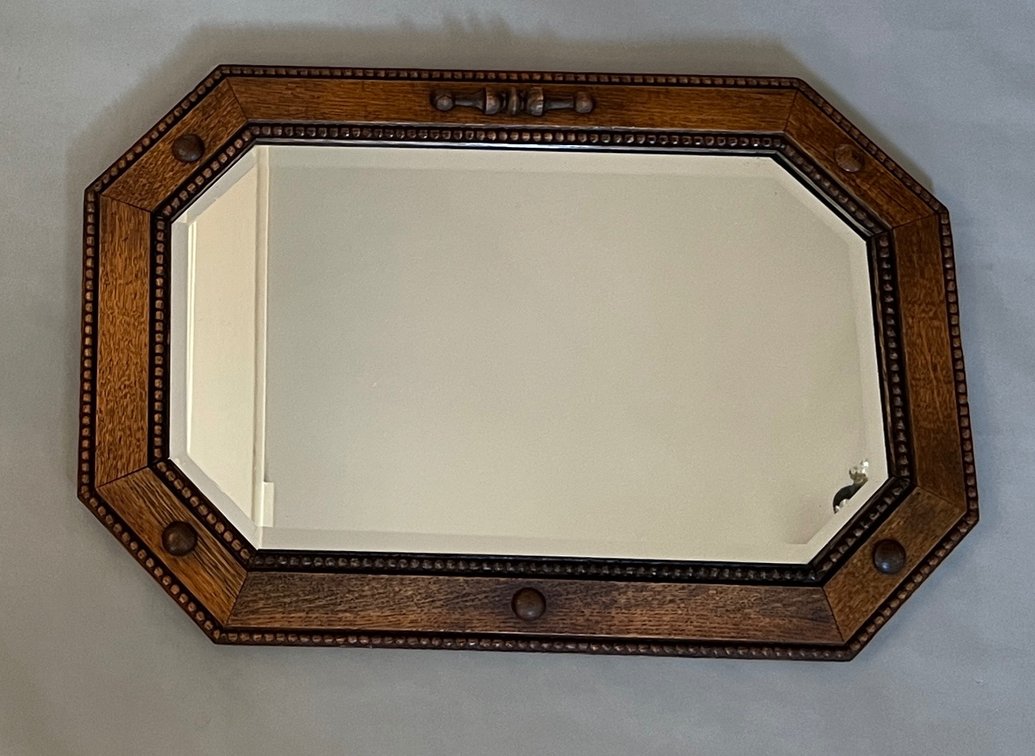 Vintage oak mirror DEN