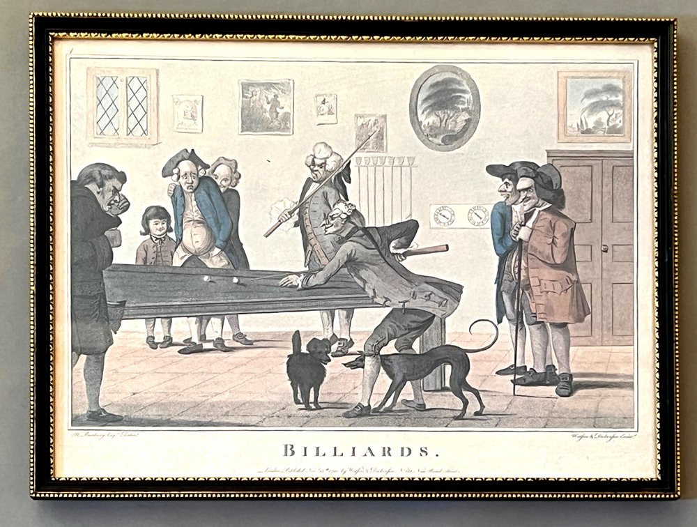 Framed billiards print DEN