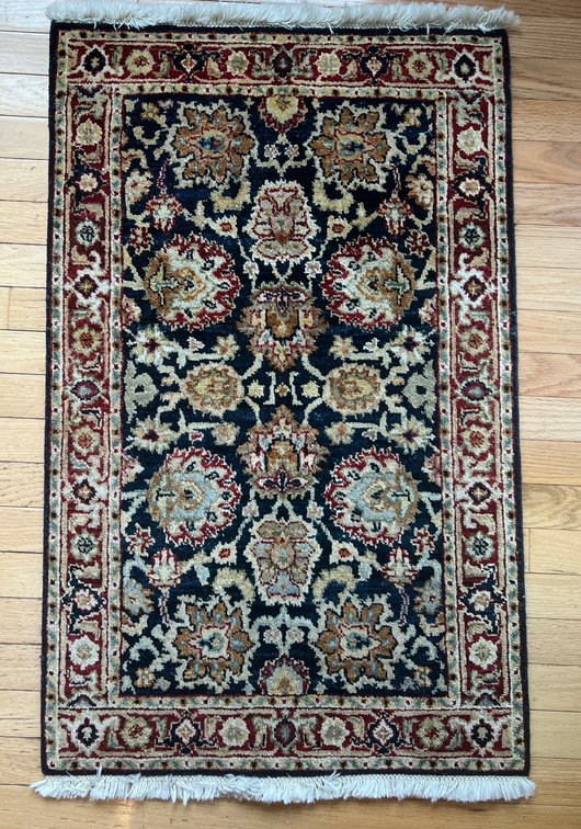 Persian style wool scatter rug FR