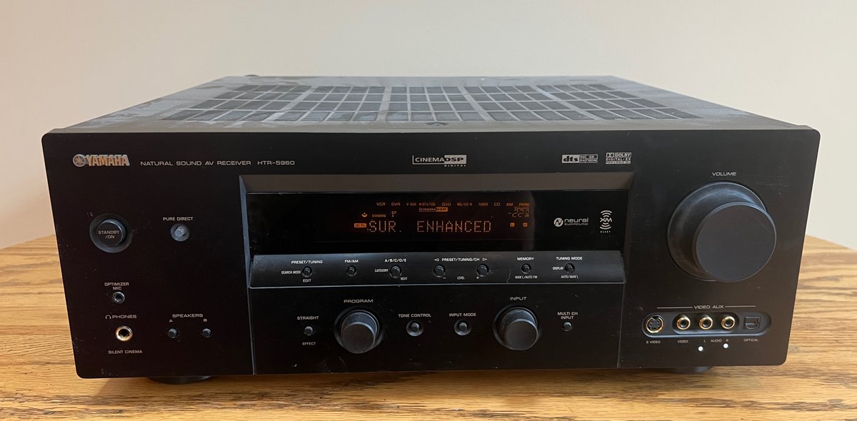 Yamaha receiver and subwoofer FR