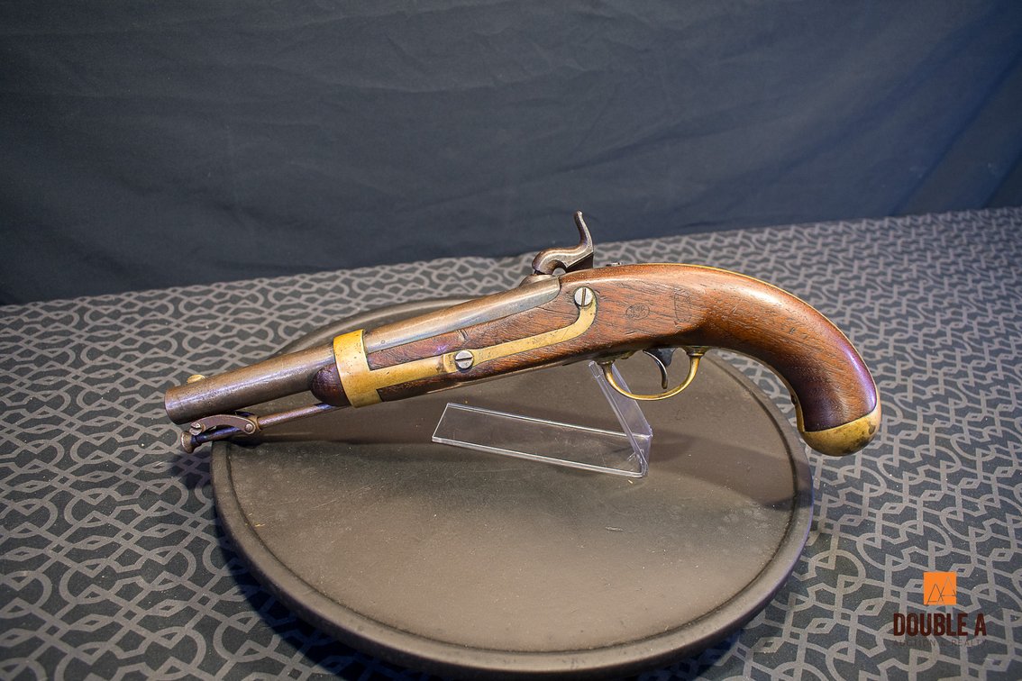 1850 U.S. Model 1842 H. Aston .54 Caliber Percussion Martial Pistol – Antique