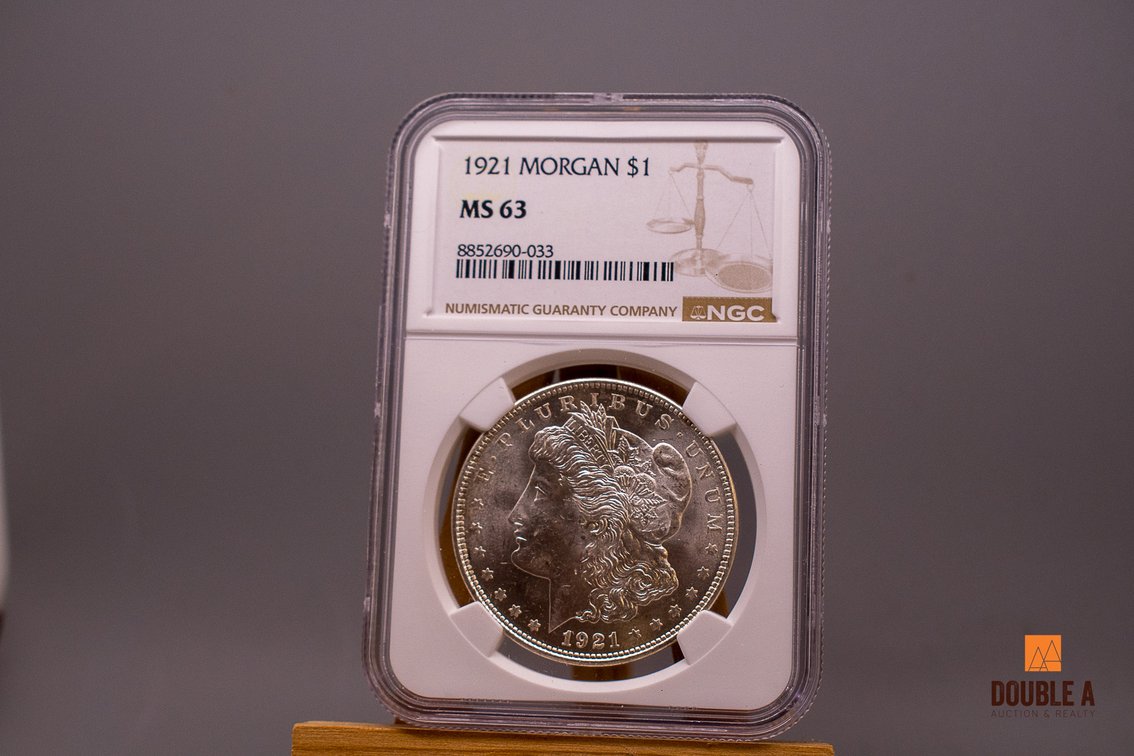 1921 Morgan Silver Dollar – NGC MS63 – Lustrous Mint State Example