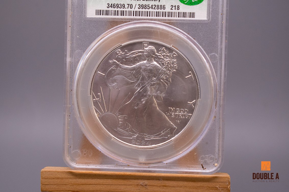 2024 American Silver Eagle $1 CACG MS70 First Delivery