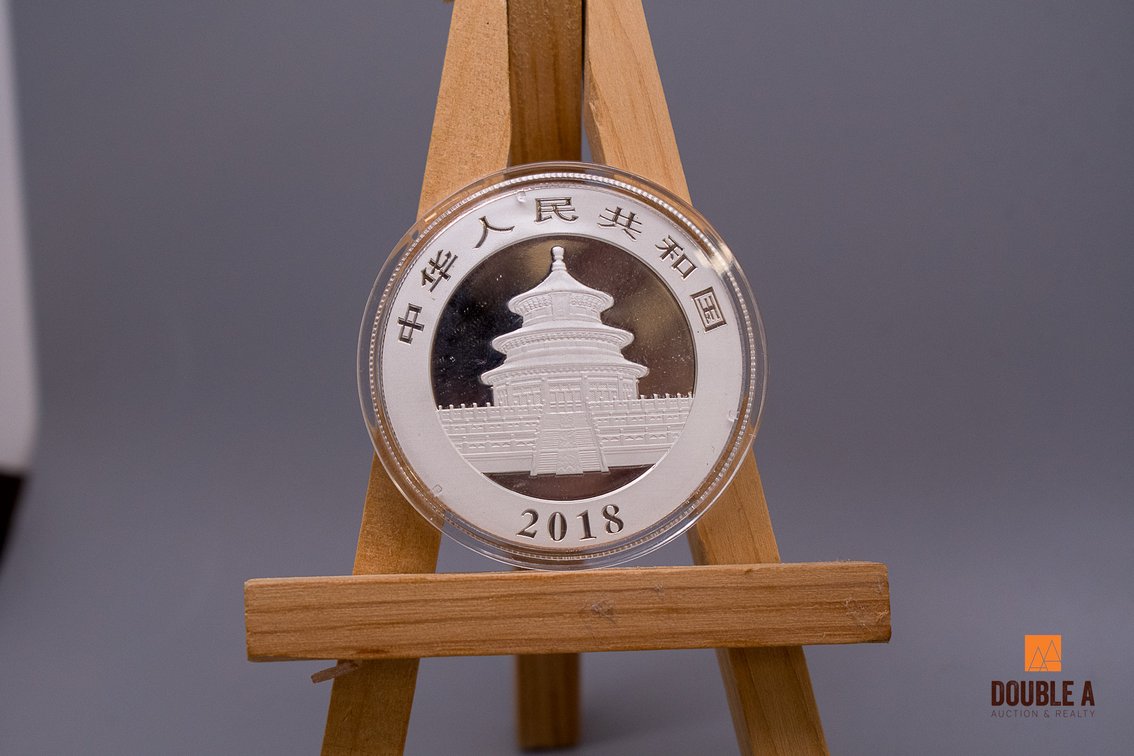 2018 Chinese Silver Panda, 30 Grams .999 Fine Silver