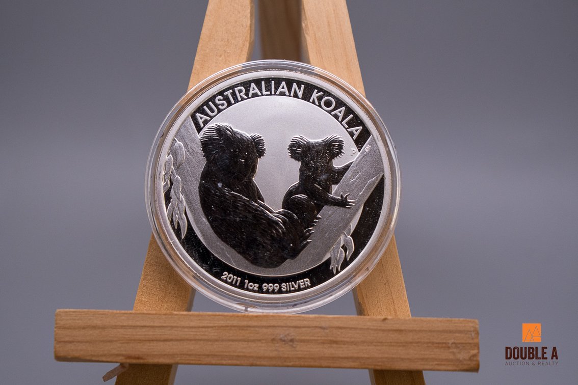 2011 Australian Koala $1 Silver Coin – Perth Mint – 1 Troy Oz .999 Silver in Capsule