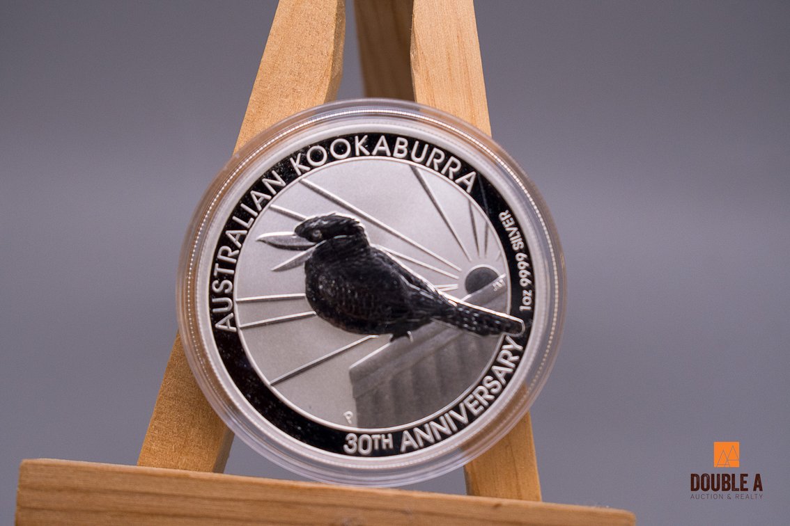 2020 Australian Kookaburra 30th Anniversary $1 Coin – 1 Troy Oz .9999 Silver in Capsule
