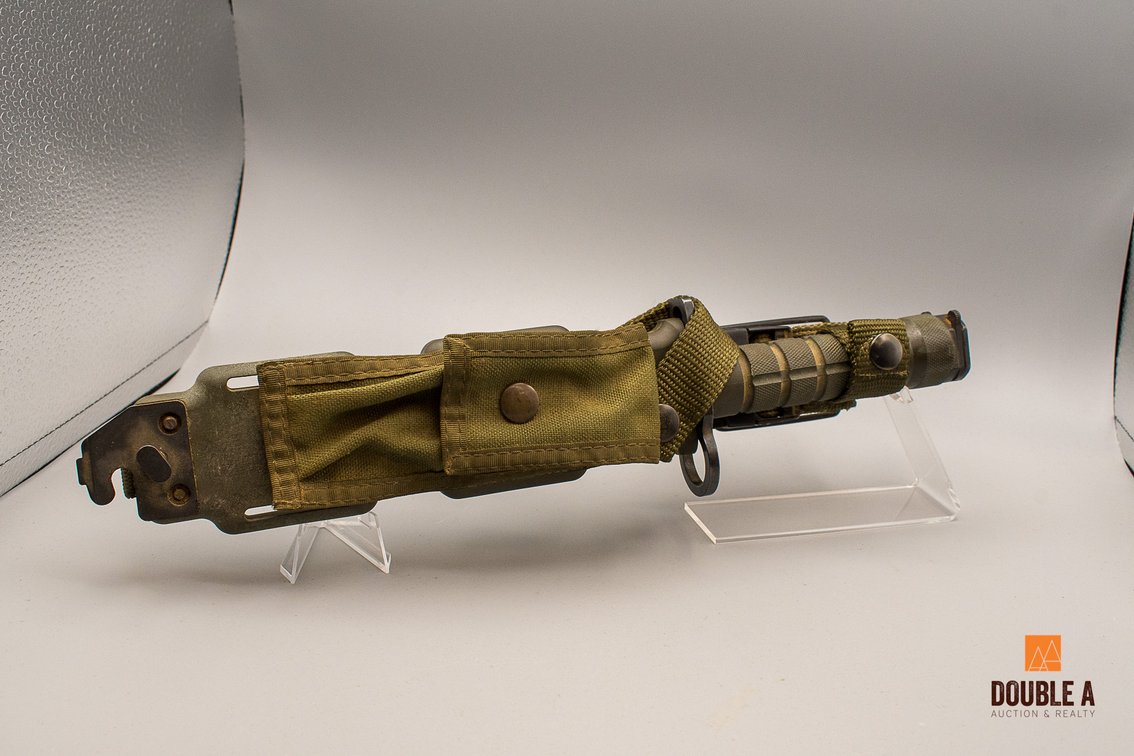 US Military Phrobis III M9 Bayonet & Scabbard Assembly w/ Wire Cutter & Pouch
