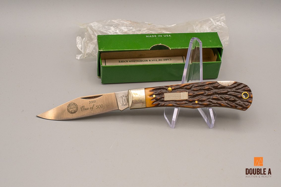 2000 Remington R1306 "One of 500" ATA Anniversary Lockback Knife #015 w/ Box