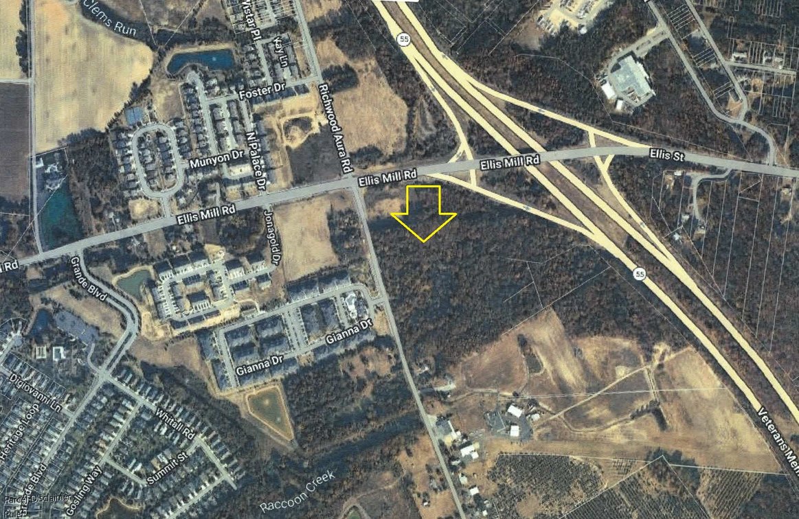 Image for 4.67 +/- Acre Prime Corner Lot at Signalized Intersection of Ellis Mill & Aura Roads