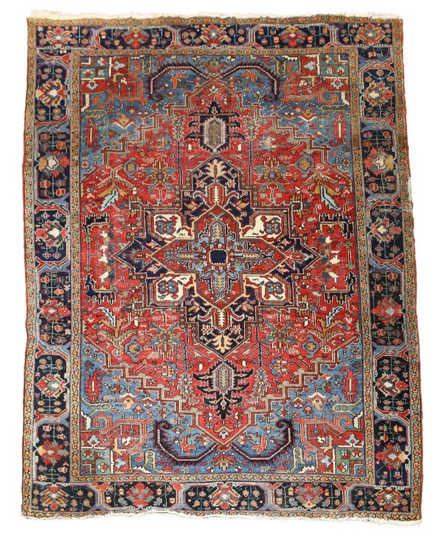 Persian Heriz Room Size Rug 