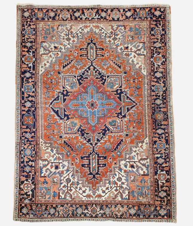 Persian Heriz Room Size Rug 