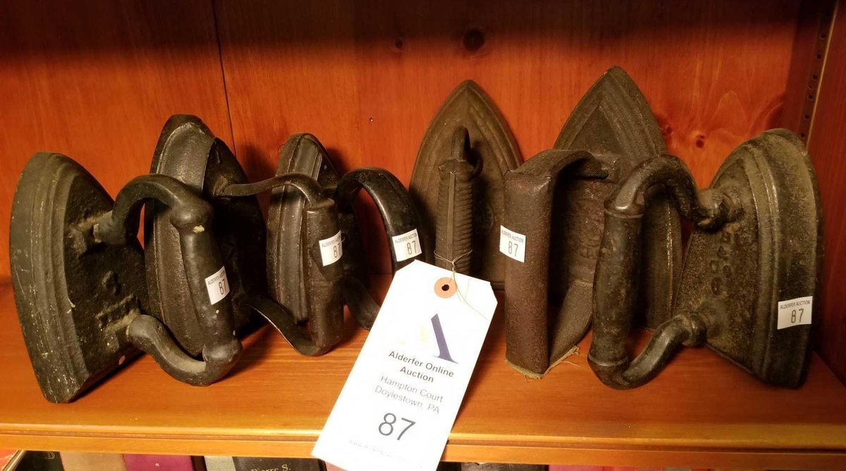 Image for Alderfer Online - Hampton Court, Doylestown, PA: Closing 12-18-18 - Features Furnishings, Primitives, Stoneware, Sad Irons, Steins, Brass, Decoys, Rugs, Artwork, Books, China & Glassware, Handbags, Holiday Decorations & Much More